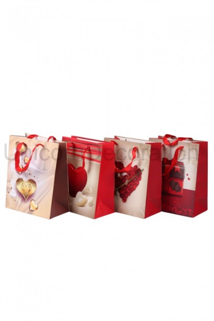 Darčeková taška srdce 23x18 cm