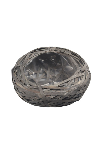 Črepník sivý/ 30cm