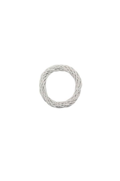 Veniec prútený 20 cm biely
