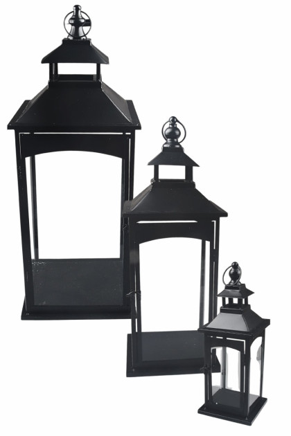 Lampáš na sviečku 3 set