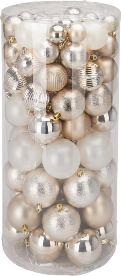 Gule vianočné set 100 ks / bledo zlaté