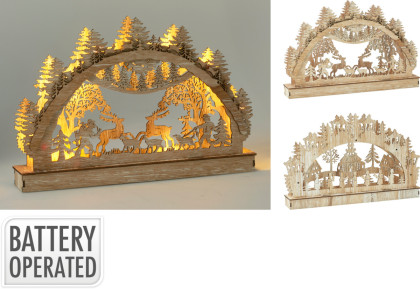 Vianočná príroda s LED osvetlením / 2 dr.