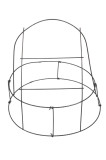 Rám na veniec - kruh posch./ drôt. 50 cm