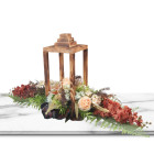 Aranžmán  drevený lampáš exkluzív  